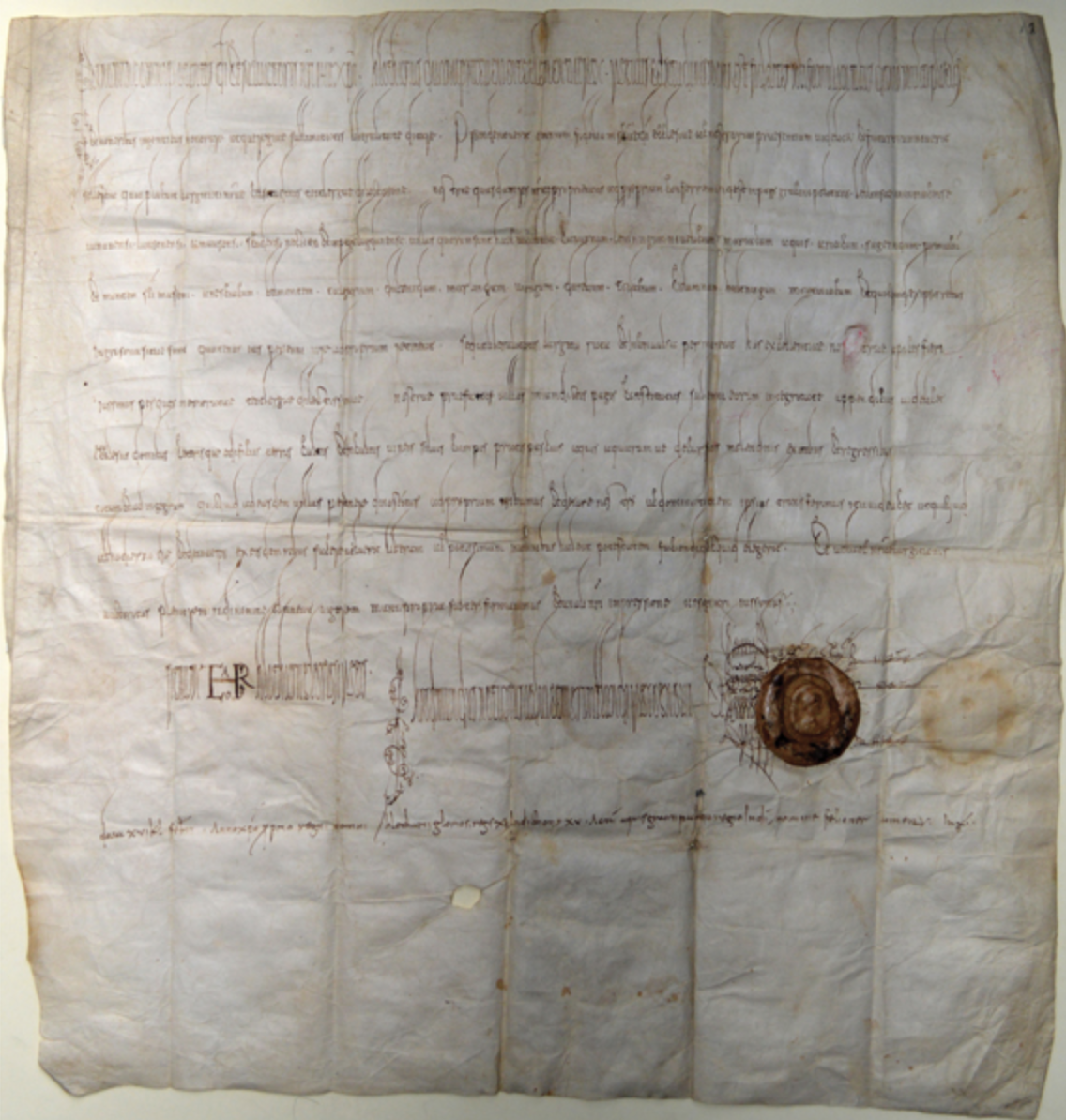 A_charter_of_Lothair_II