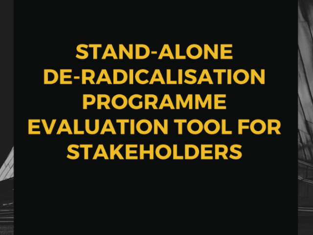 A screenshot of one of DARE’s toolkits that reads ‘stand-alone de-radicalisation programme evaluation tool for stakeholders’