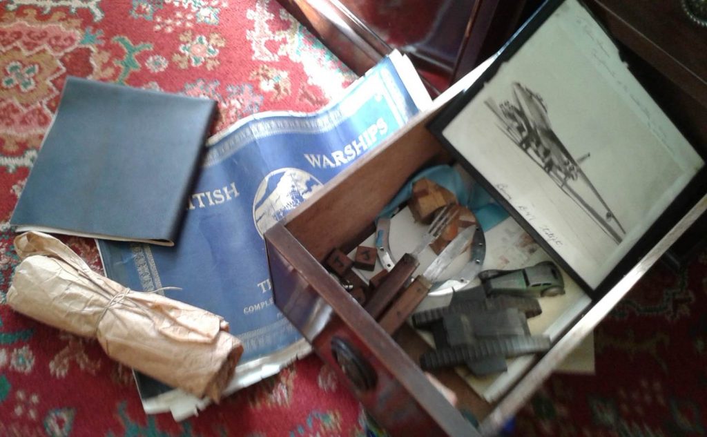 Contents of a ‘nostalgia drawer’