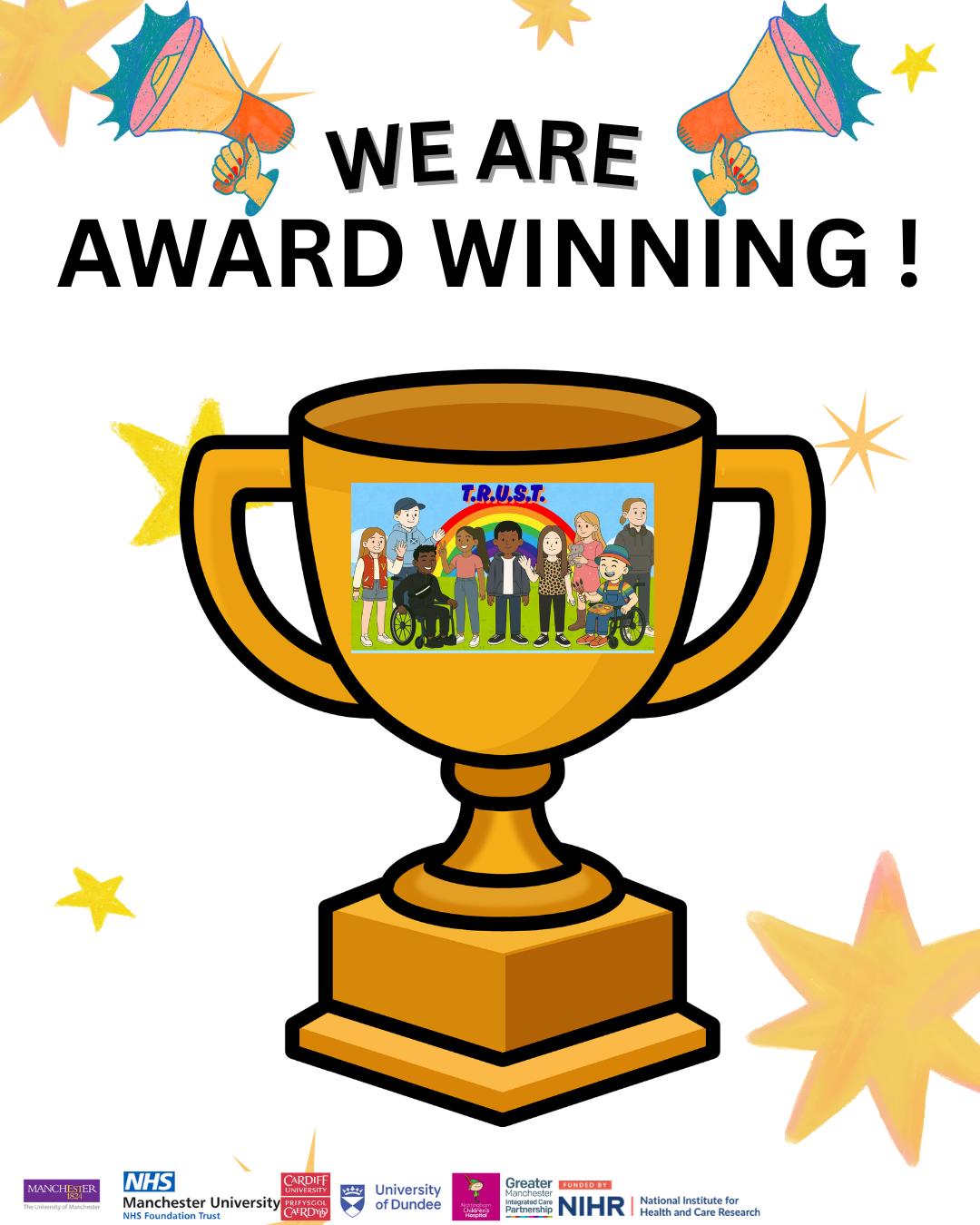 We are AWARD WINNING ! Trophy with TRUST picture in it