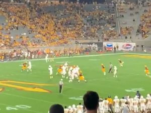 An American football game in Arizona