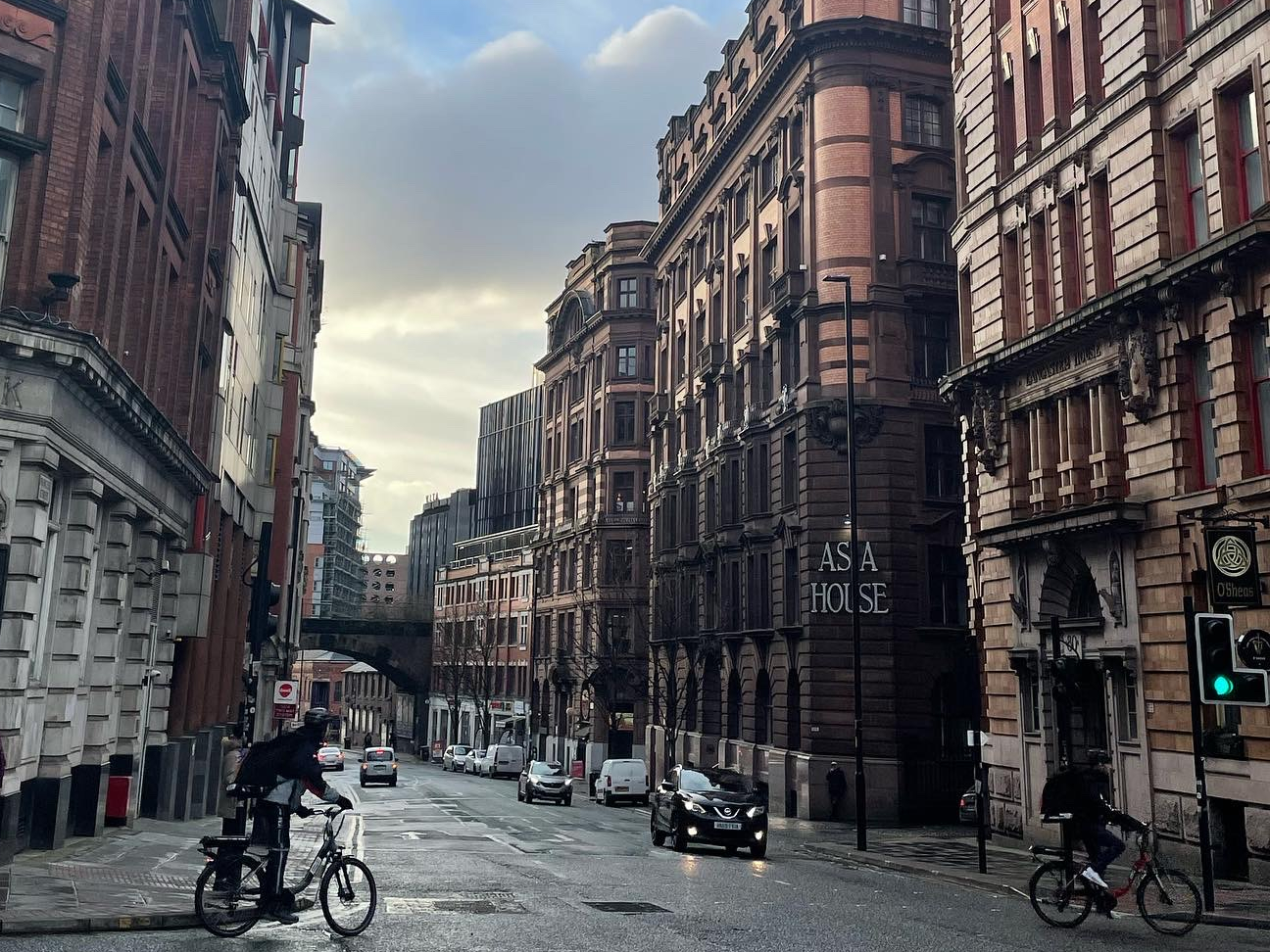 Backdrop of Manchester street