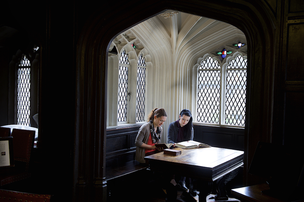 Politics at The University of Manchester Two students talking to each other