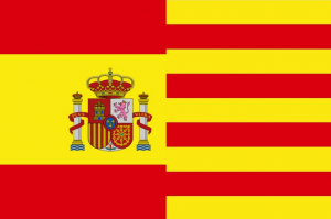 Flag of Spain and Catalonia