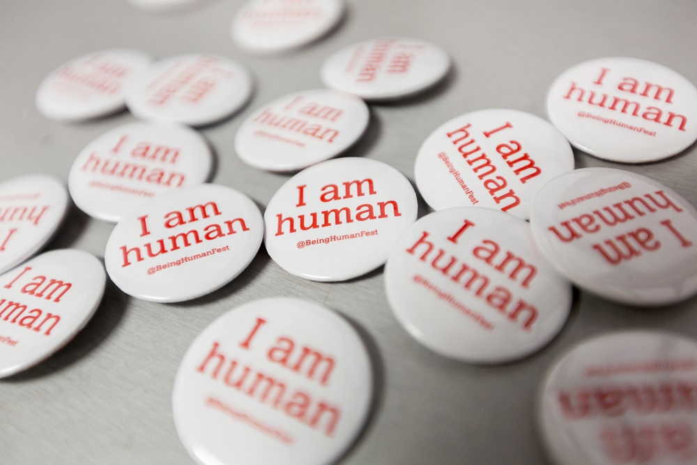 I am human badges