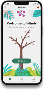 A snapshot of the i-Minds home screen.
