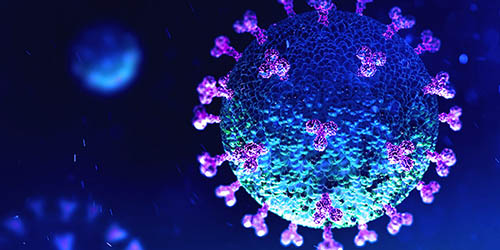 Illustration of COVID-19 virus.