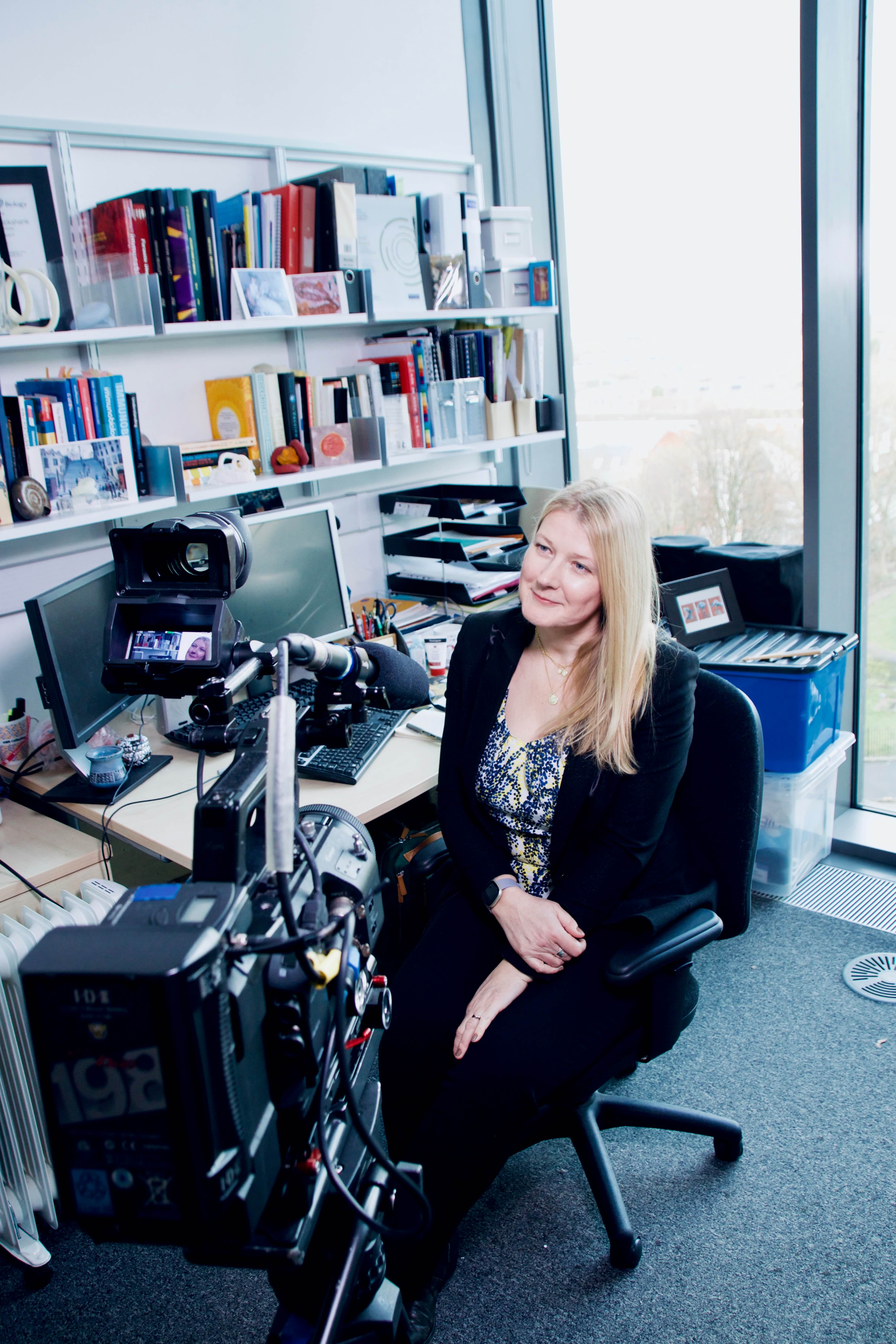 Professor Sheena Cruickshank filmed for ITV Tonight special feature on boosting the immune system