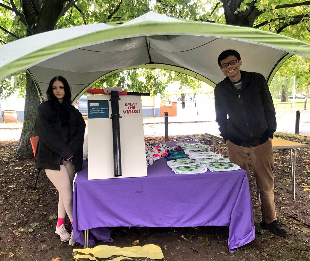 Image of the Lydia Becker Institute stall at Ardwick Climate Action 2023 event, Manchester