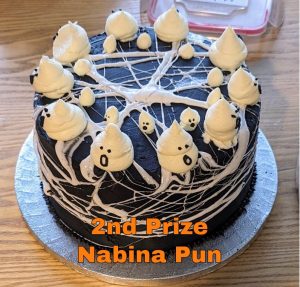 A cake made by PhD student Nabina Pun for the Halloween Becker Bake Off 2023