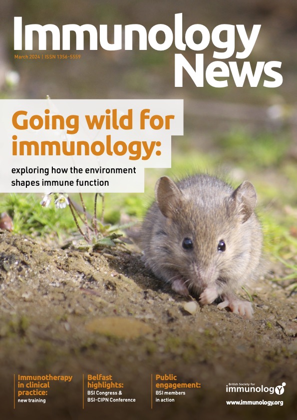 BSI Immunology News March Edition Front Cover - Eco-immunology