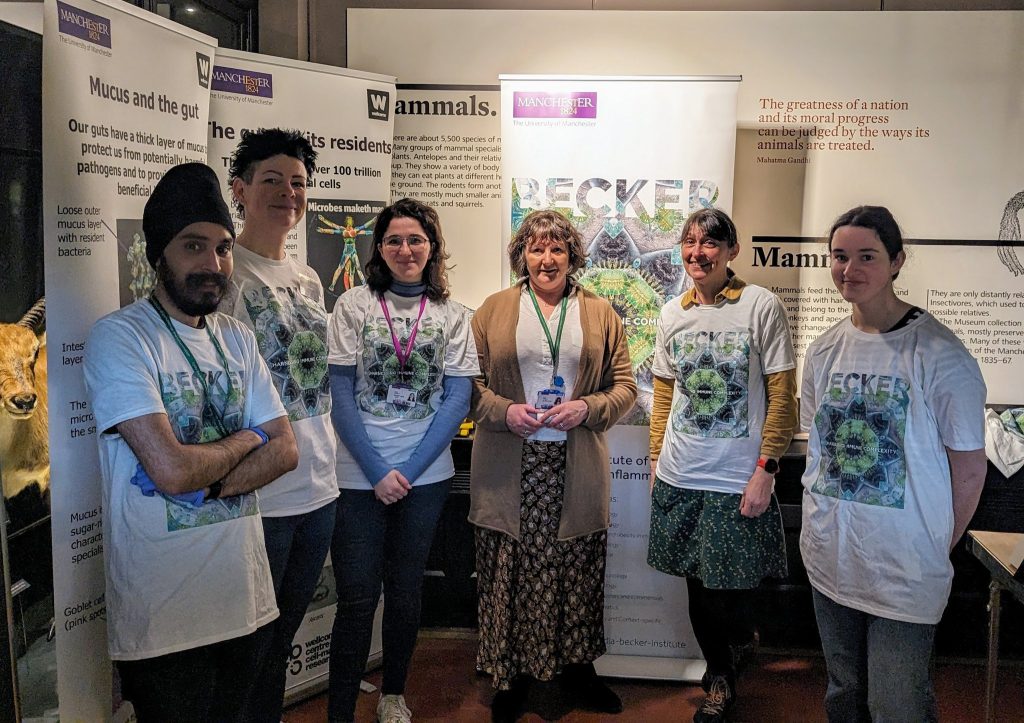 Volunteers from the Lydia Becker Institute at British Science Week 2024 at Manchester Museum
