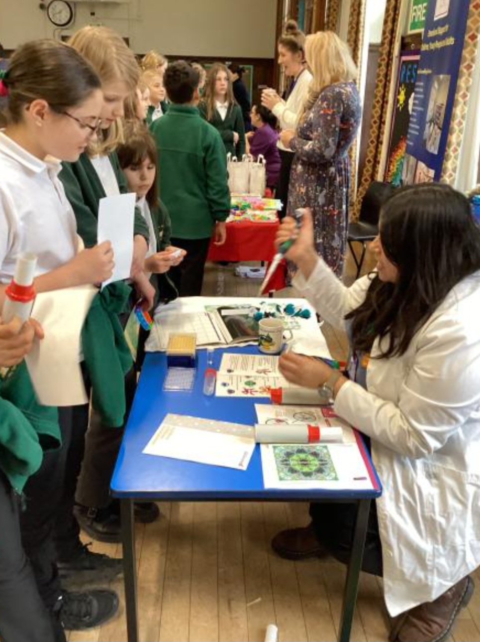Lydia Becker Institute PhD student Iashia Mulholland visits Great Moor Junior School Stockport
