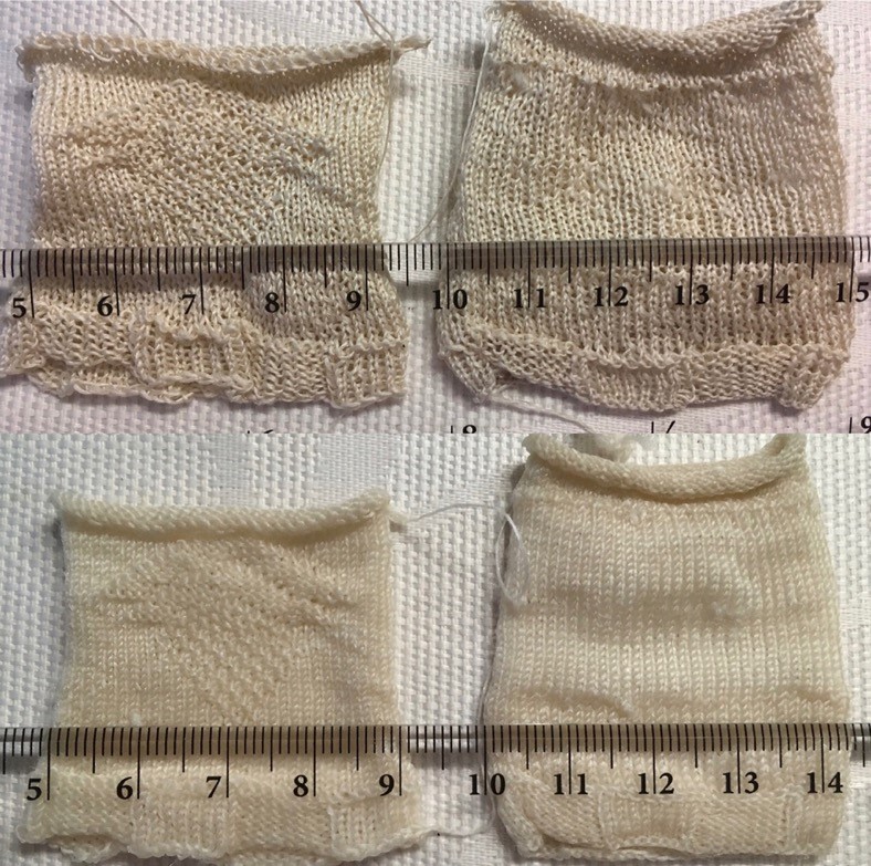knitted samples