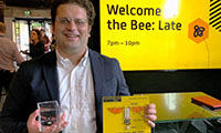 Mostafa Nabaway at the Welcome the Bee: Late event and the Manchester Museum of Science and Industry