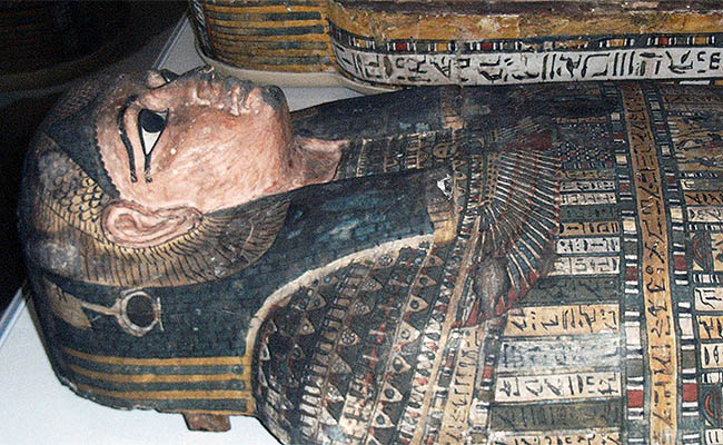 The sarcophagus of Takabuti.
