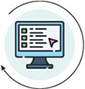 An icon of a computer screen.