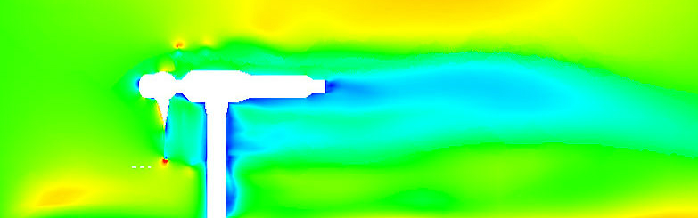 RANS CFD of the wake of a tidal stream turbine