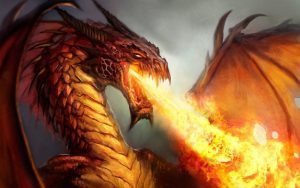 Fire breathing dragon