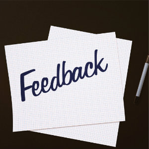Image of the word feedback